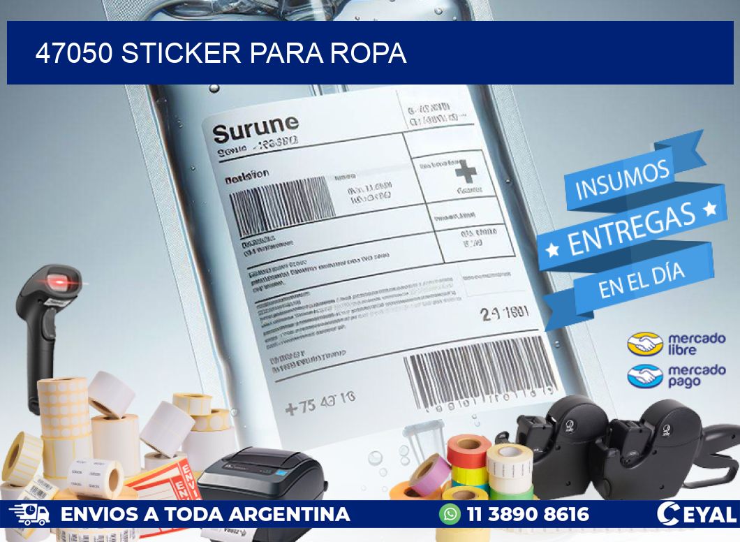 47050 STICKER PARA ROPA