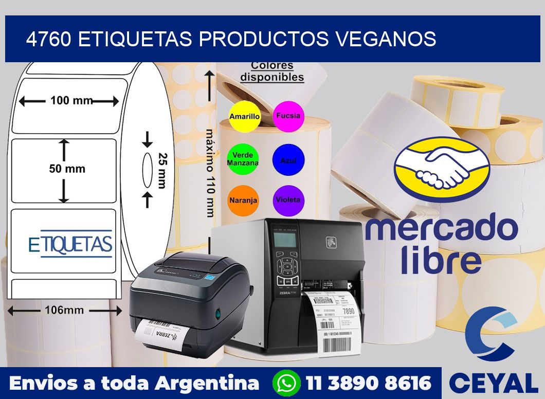 4760 etiquetas productos veganos