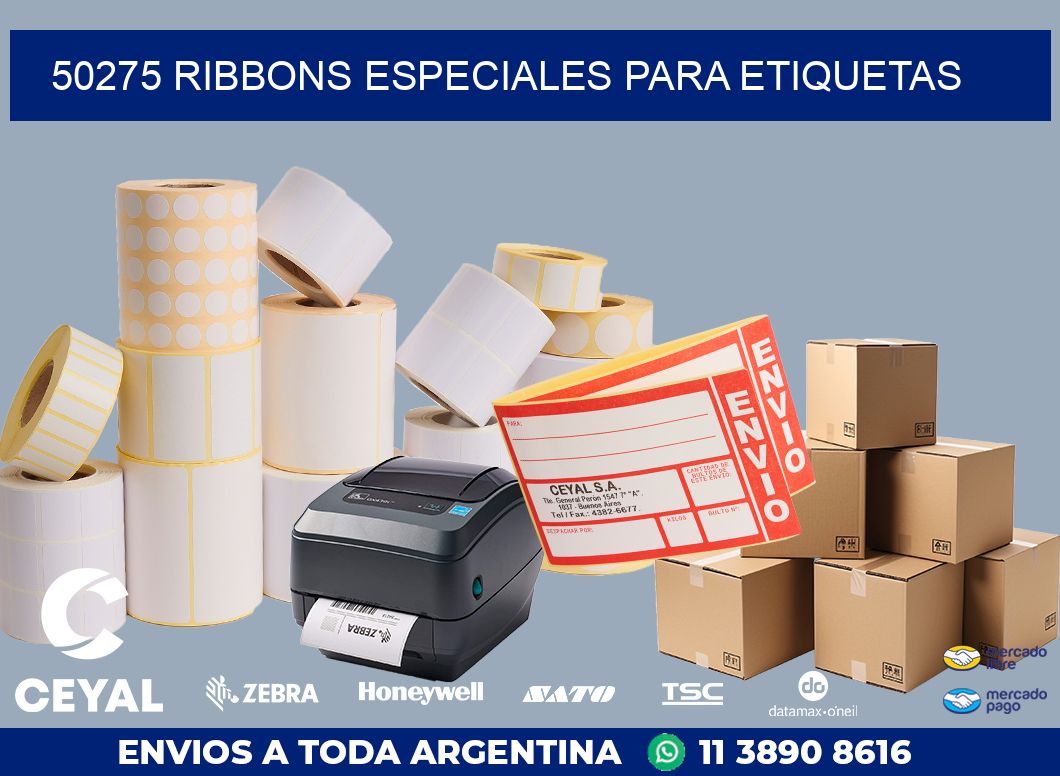 50275 RIBBONS ESPECIALES PARA ETIQUETAS