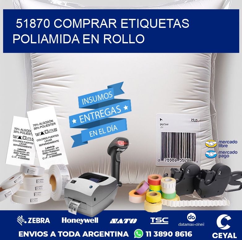 51870 COMPRAR ETIQUETAS POLIAMIDA EN ROLLO