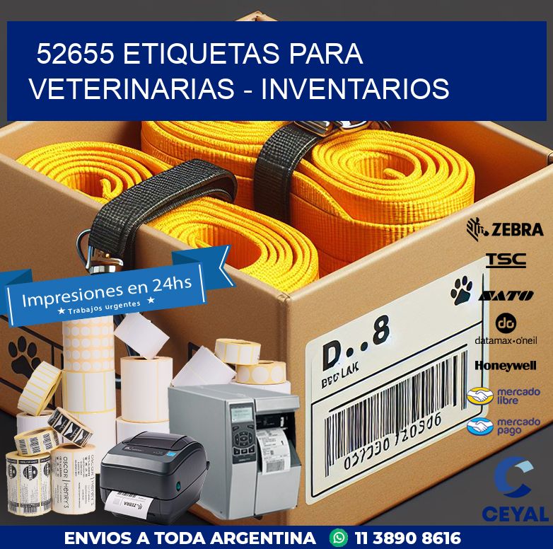 52655 ETIQUETAS PARA VETERINARIAS – INVENTARIOS