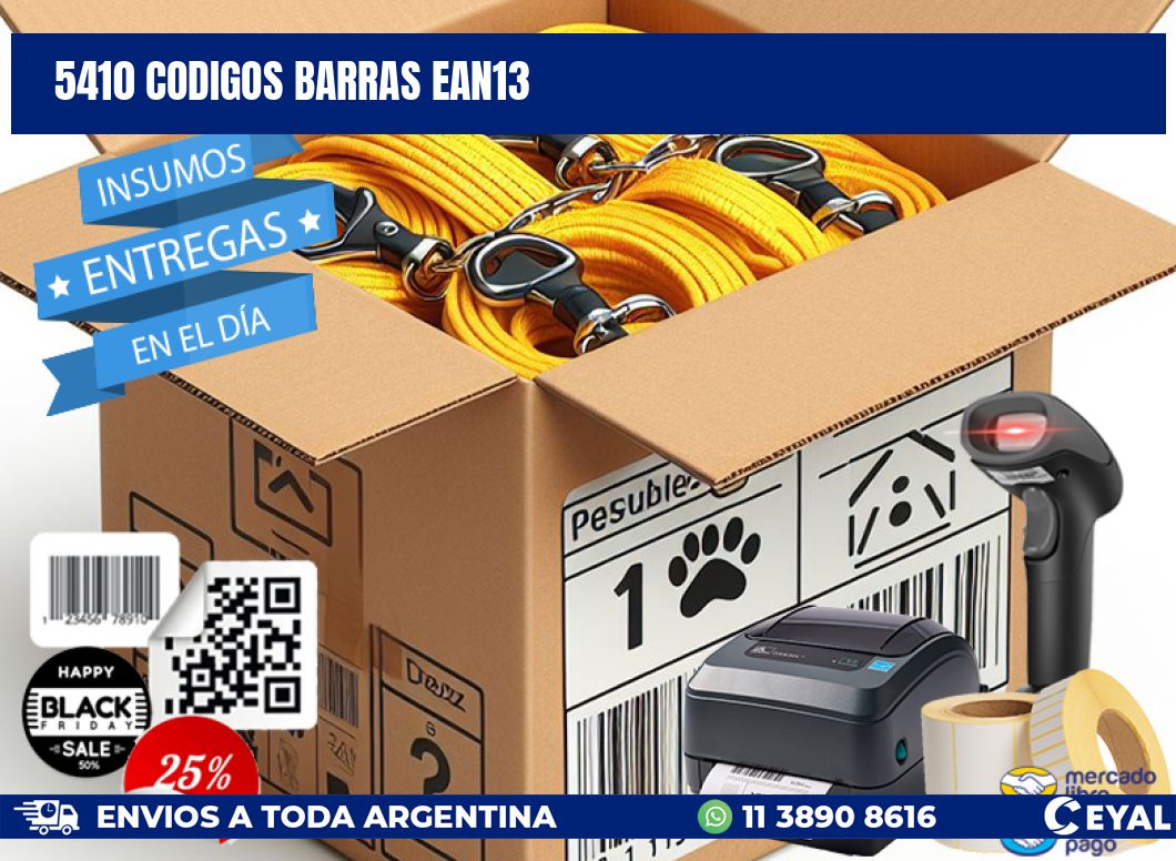 5410 CODIGOS BARRAS EAN13