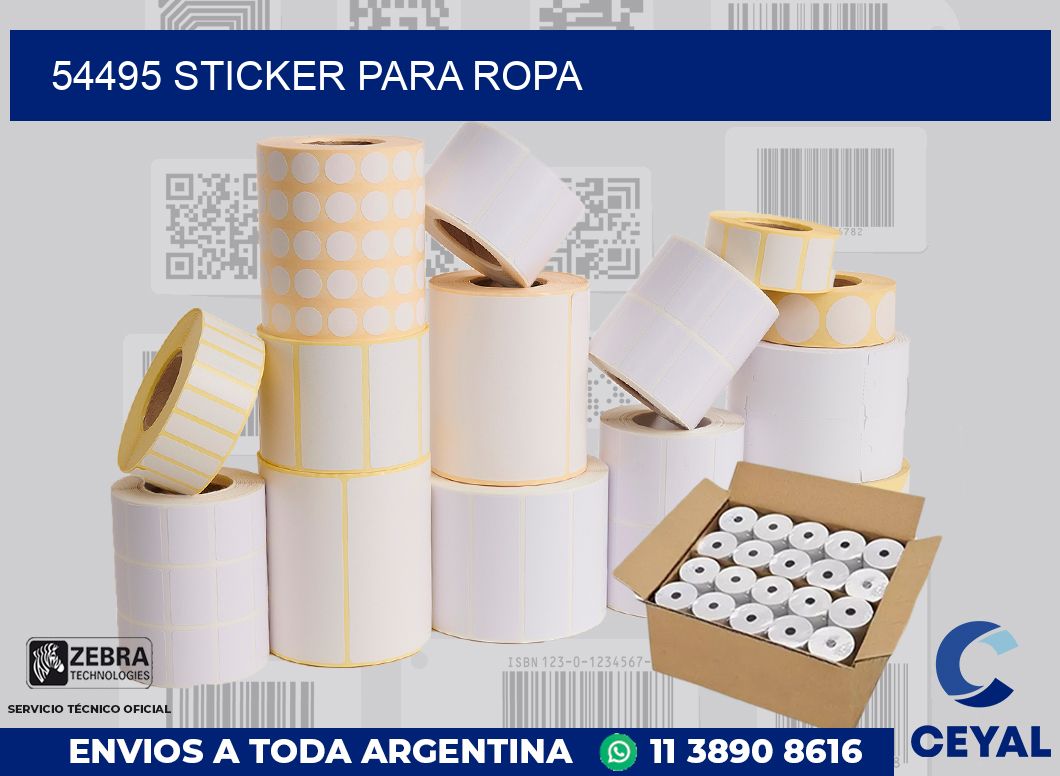 54495 STICKER PARA ROPA