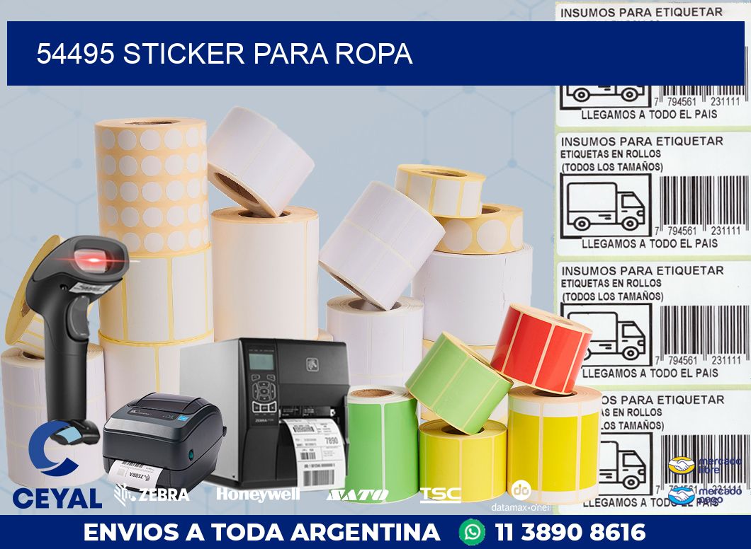 54495 STICKER PARA ROPA