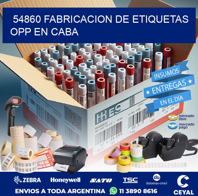 54860 FABRICACION DE ETIQUETAS OPP EN CABA