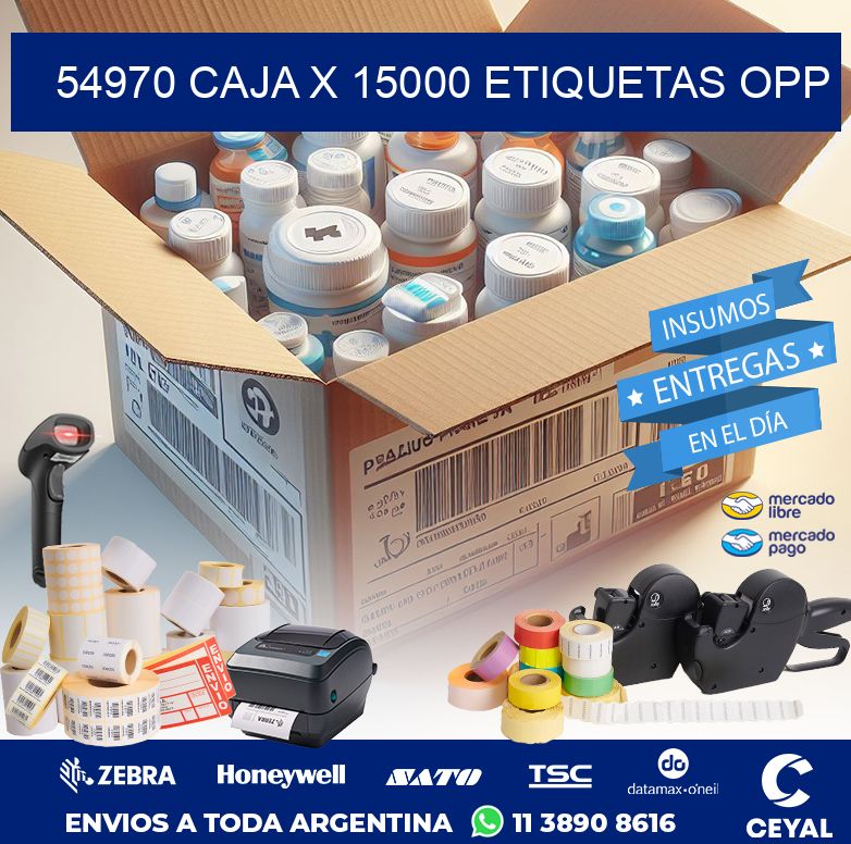 54970 CAJA X 15000 ETIQUETAS OPP