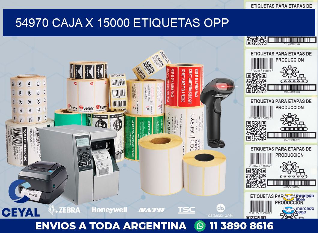 54970 CAJA X 15000 ETIQUETAS OPP