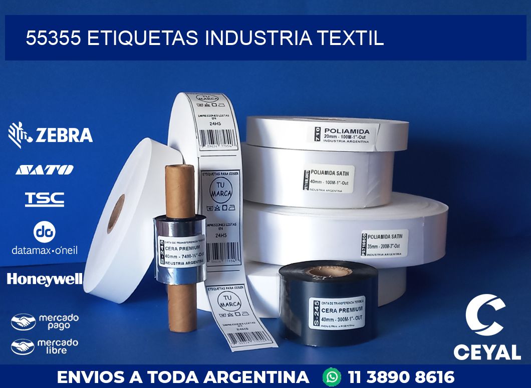 55355 ETIQUETAS INDUSTRIA TEXTIL