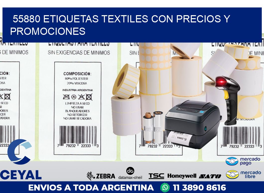 55880 ETIQUETAS TEXTILES CON PRECIOS Y PROMOCIONES