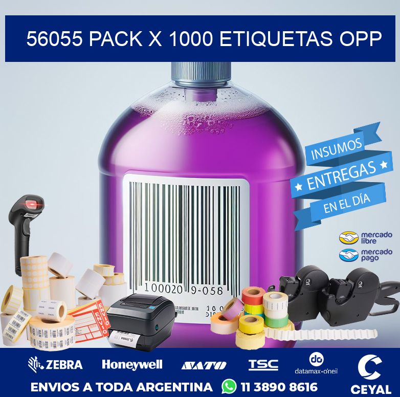 56055 PACK X 1000 ETIQUETAS OPP