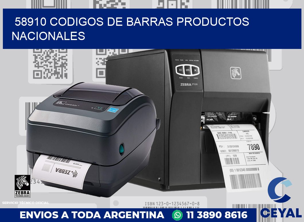 58910 codigos de barras productos nacionales