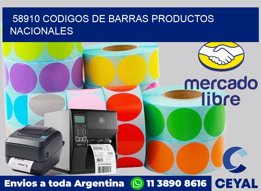 58910 codigos de barras productos nacionales