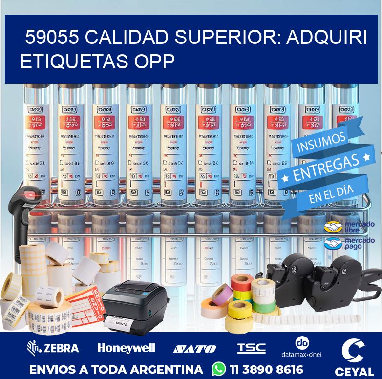 59055 CALIDAD SUPERIOR: ADQUIRI ETIQUETAS OPP