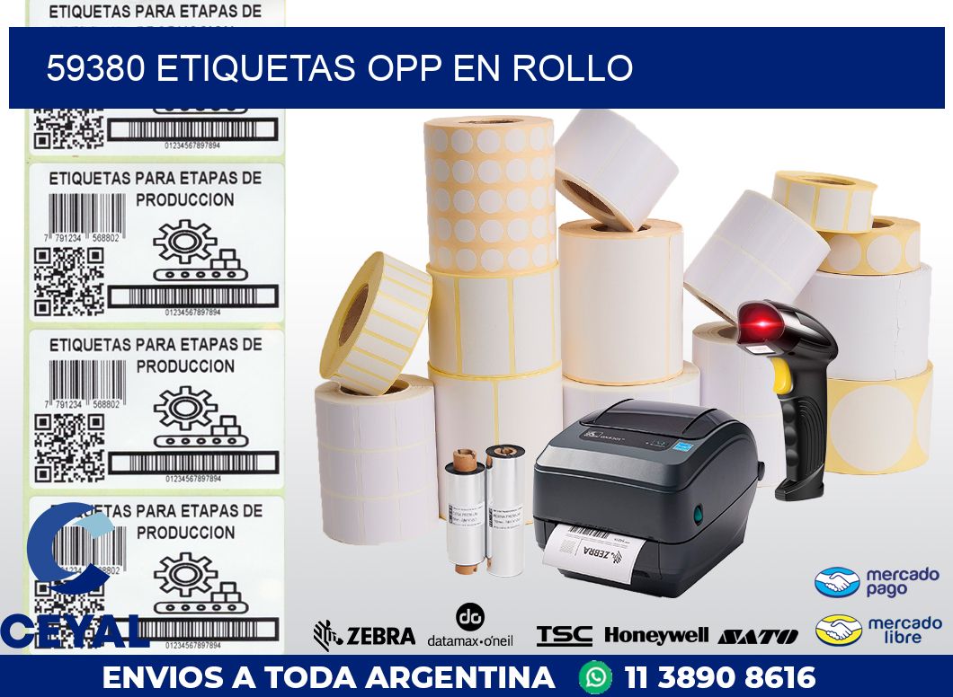 59380 ETIQUETAS OPP EN ROLLO