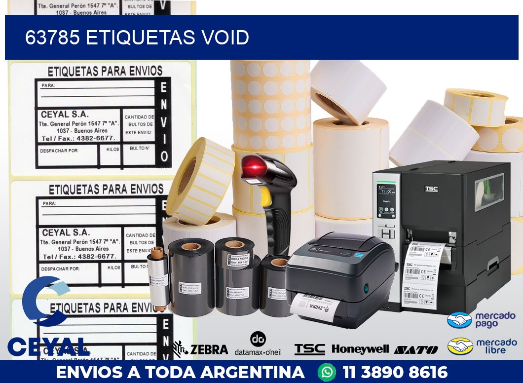 63785 ETIQUETAS VOID