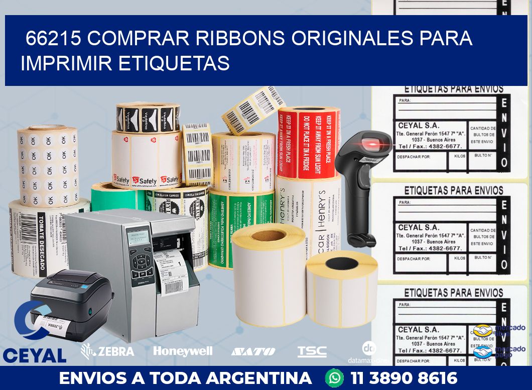 66215 COMPRAR RIBBONS ORIGINALES PARA IMPRIMIR ETIQUETAS