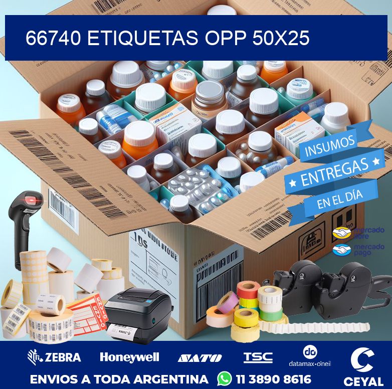 66740 ETIQUETAS OPP 50X25