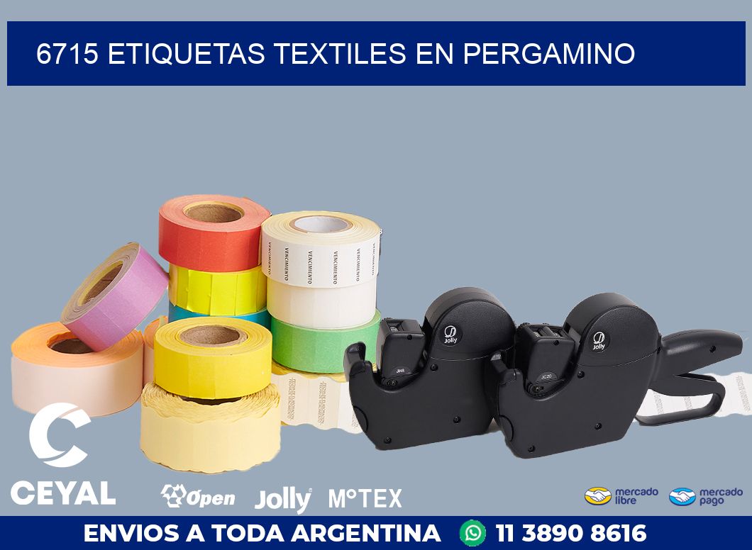 6715 ETIQUETAS TEXTILES EN PERGAMINO