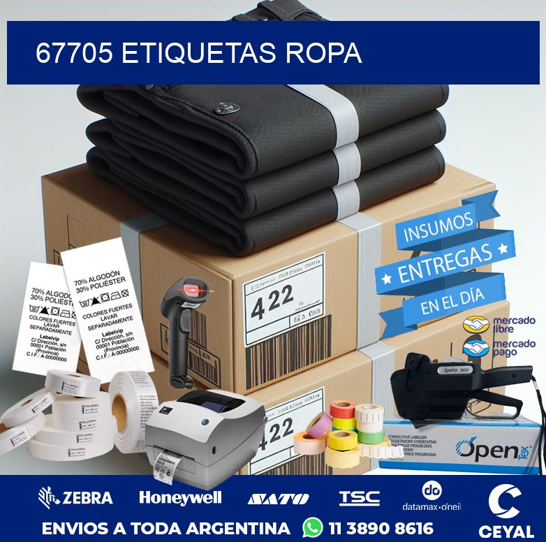 67705 ETIQUETAS ROPA