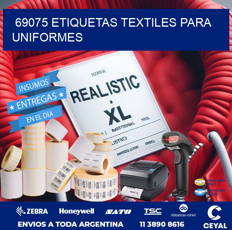 69075 ETIQUETAS TEXTILES PARA UNIFORMES