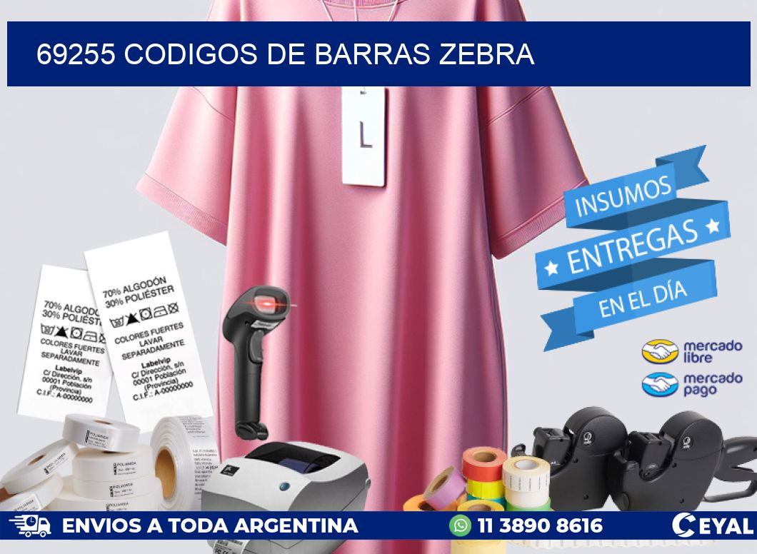 69255 codigos de barras zebra