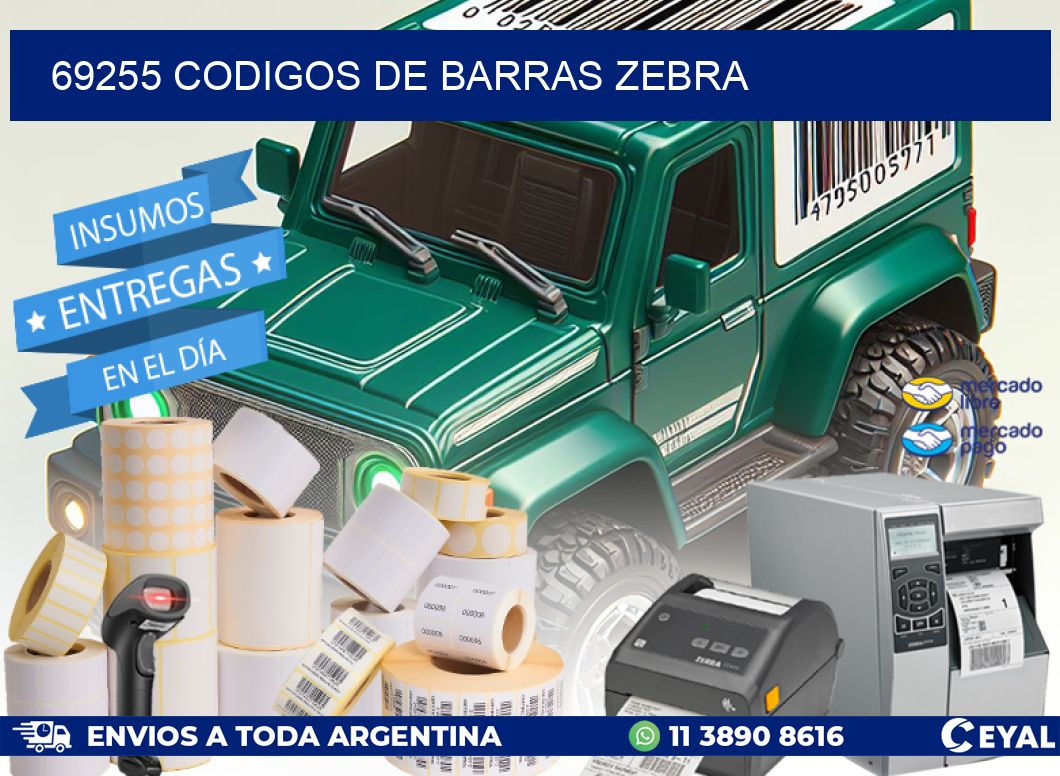69255 codigos de barras zebra