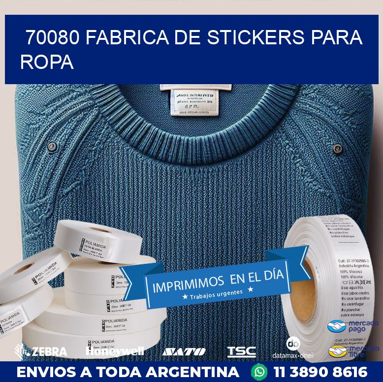 70080 FABRICA DE STICKERS PARA ROPA