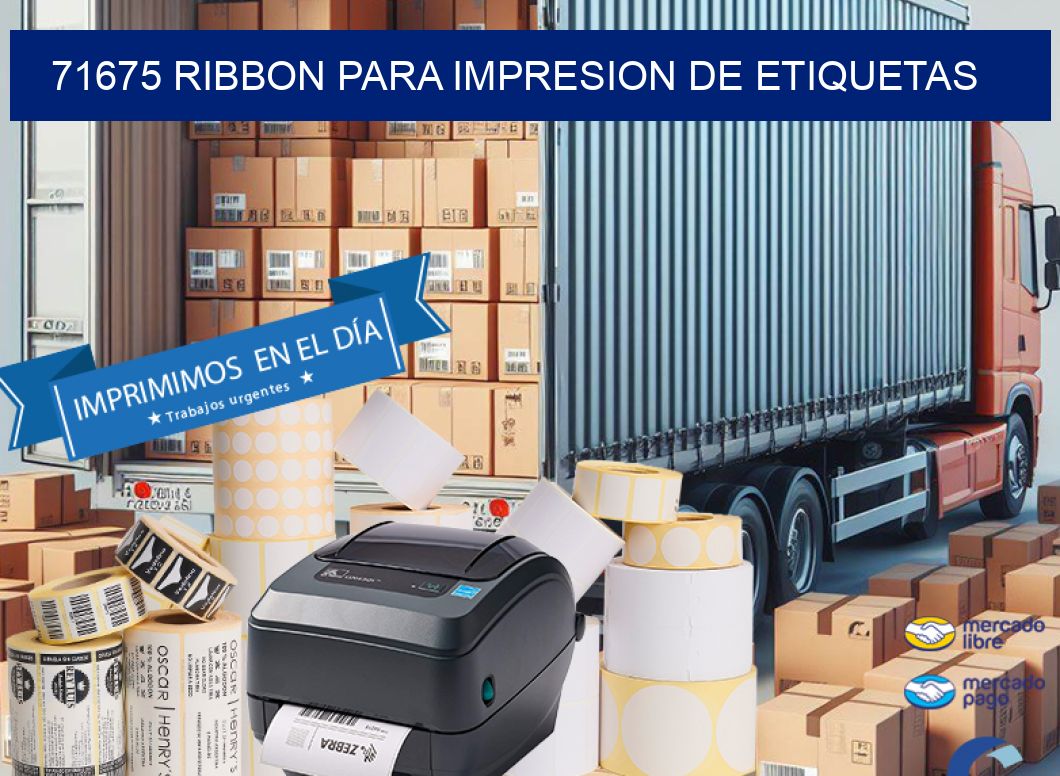 71675 RIBBON PARA IMPRESION DE ETIQUETAS