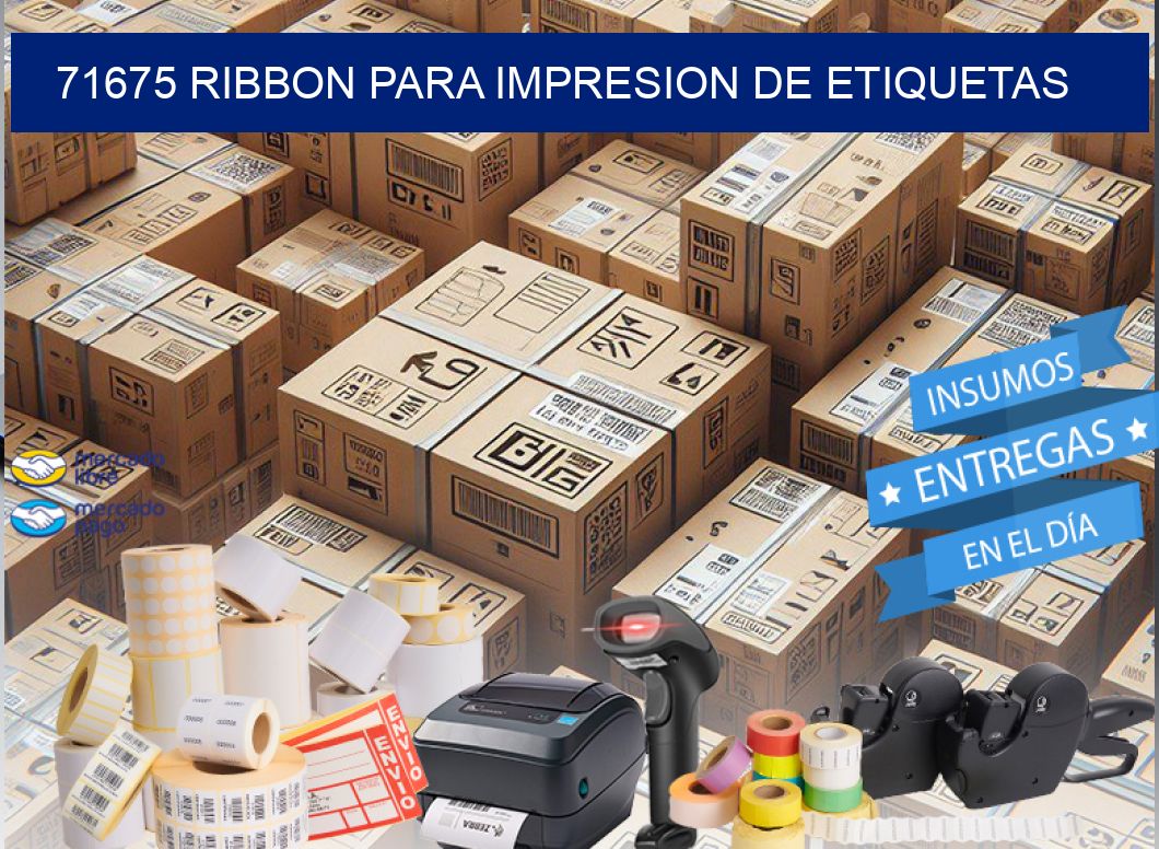 71675 RIBBON PARA IMPRESION DE ETIQUETAS