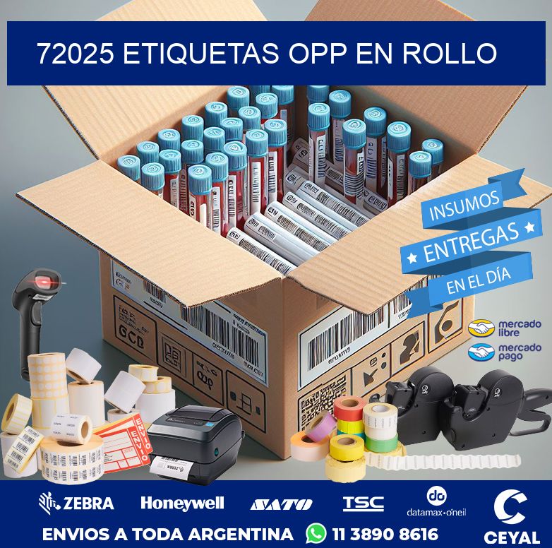 72025 ETIQUETAS OPP EN ROLLO