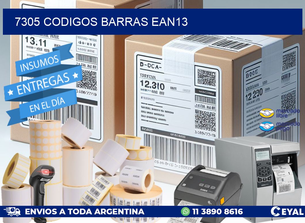 7305 CODIGOS BARRAS EAN13