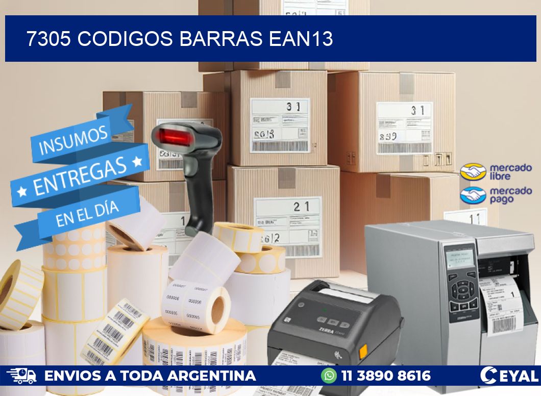 7305 CODIGOS BARRAS EAN13