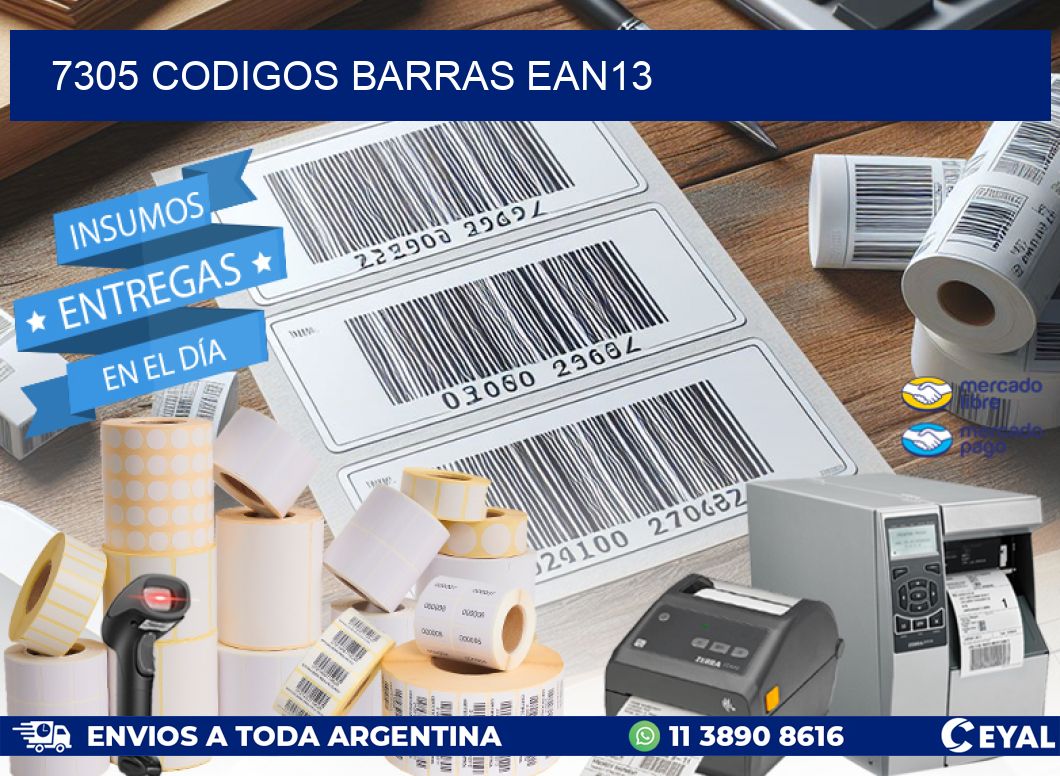 7305 CODIGOS BARRAS EAN13