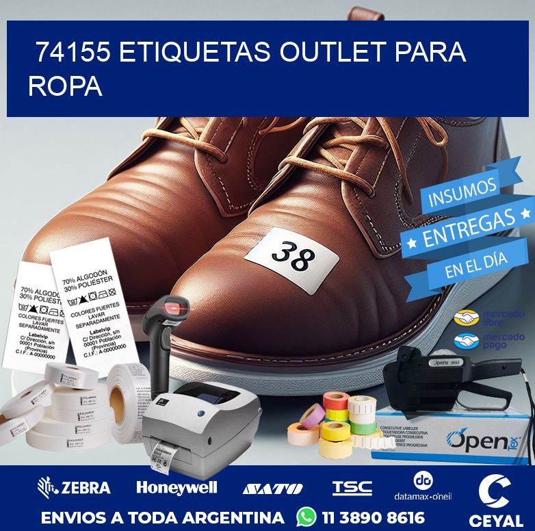 74155 ETIQUETAS OUTLET PARA ROPA