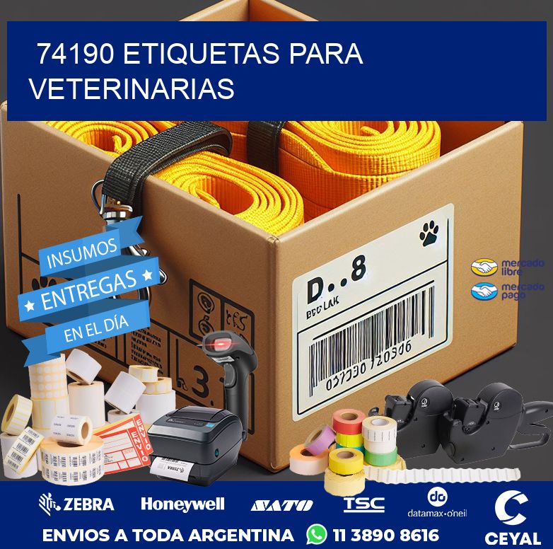 74190 ETIQUETAS PARA VETERINARIAS