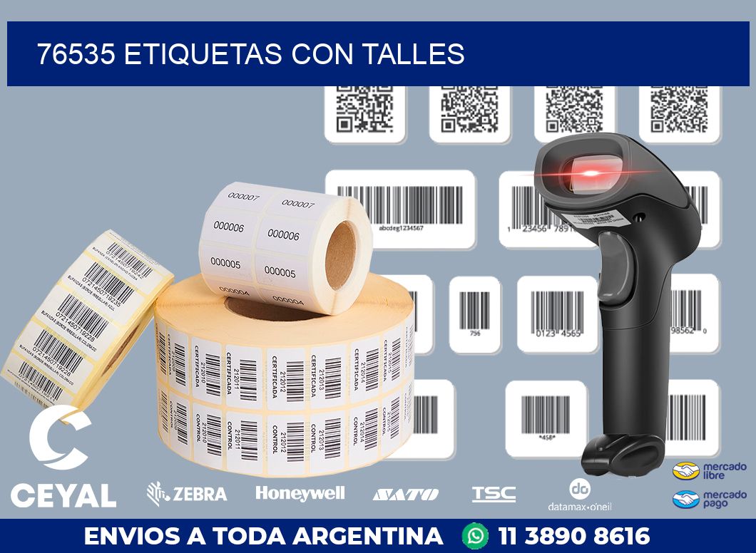 76535 ETIQUETAS CON TALLES