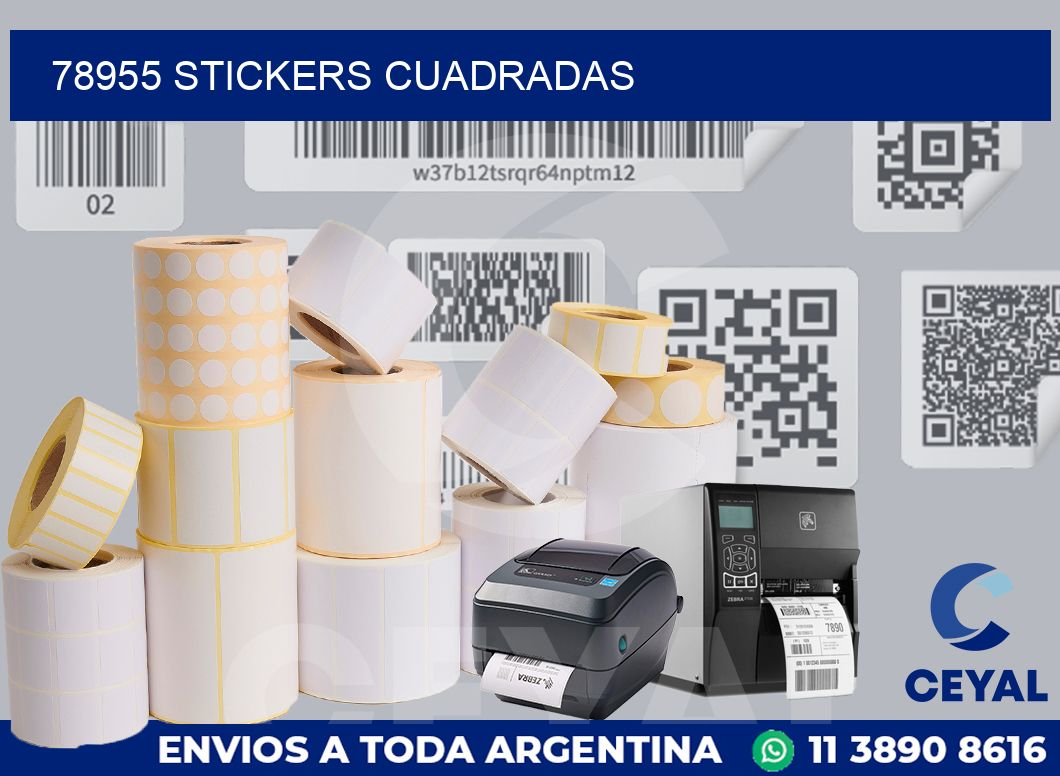 78955 Stickers cuadradas