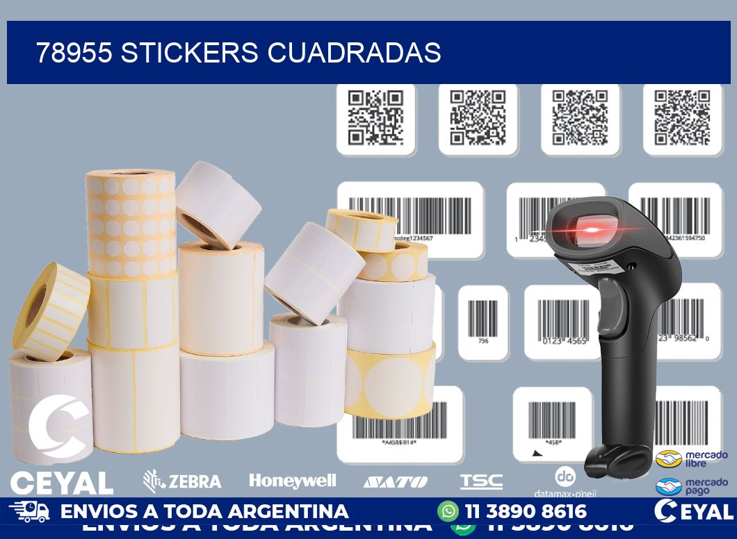 78955 Stickers cuadradas