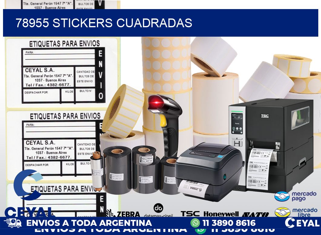 78955 Stickers cuadradas