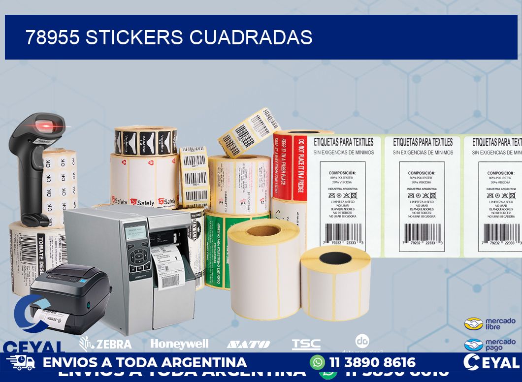 78955 Stickers cuadradas