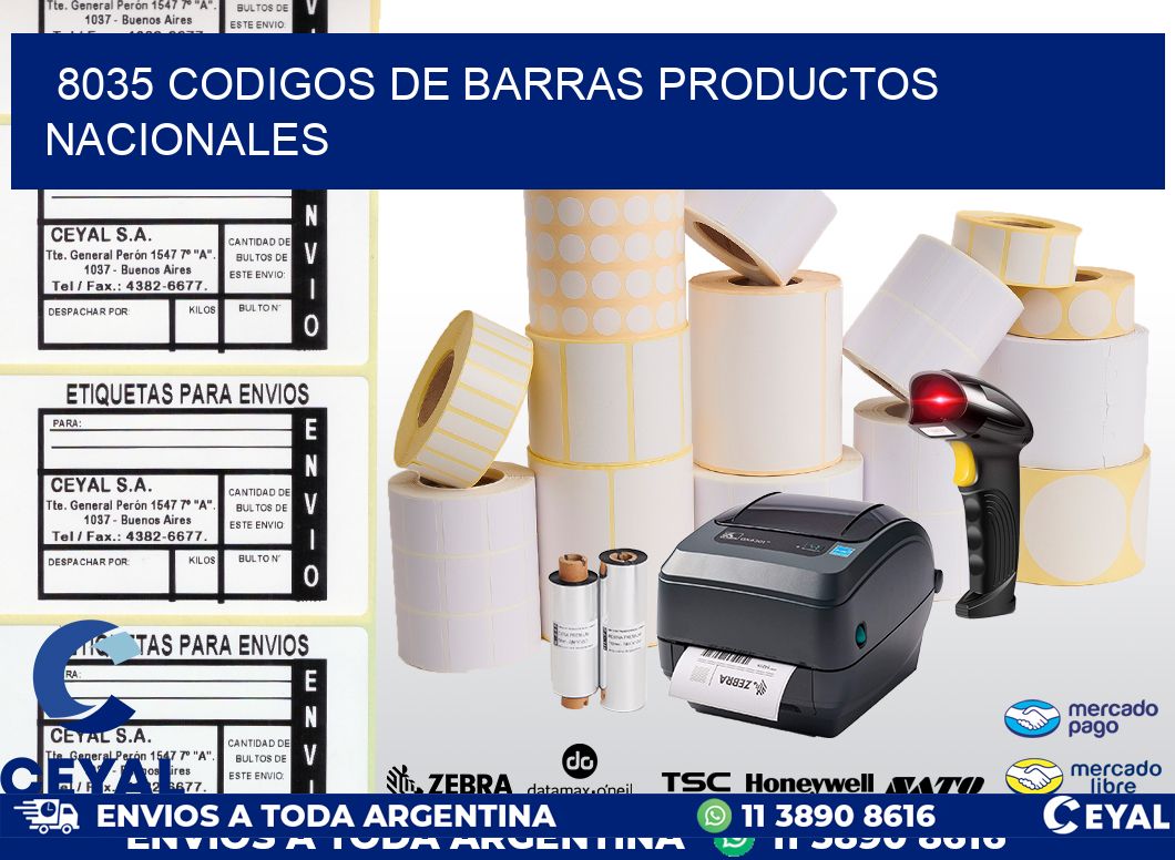 8035 codigos de barras productos nacionales