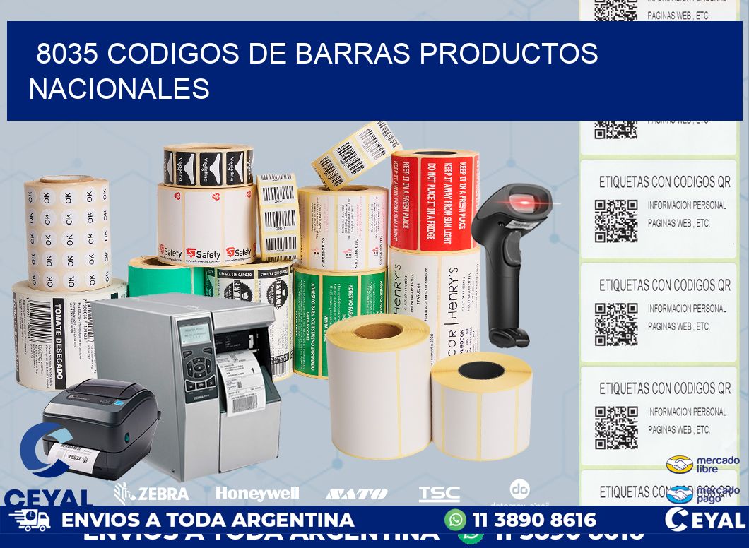 8035 codigos de barras productos nacionales