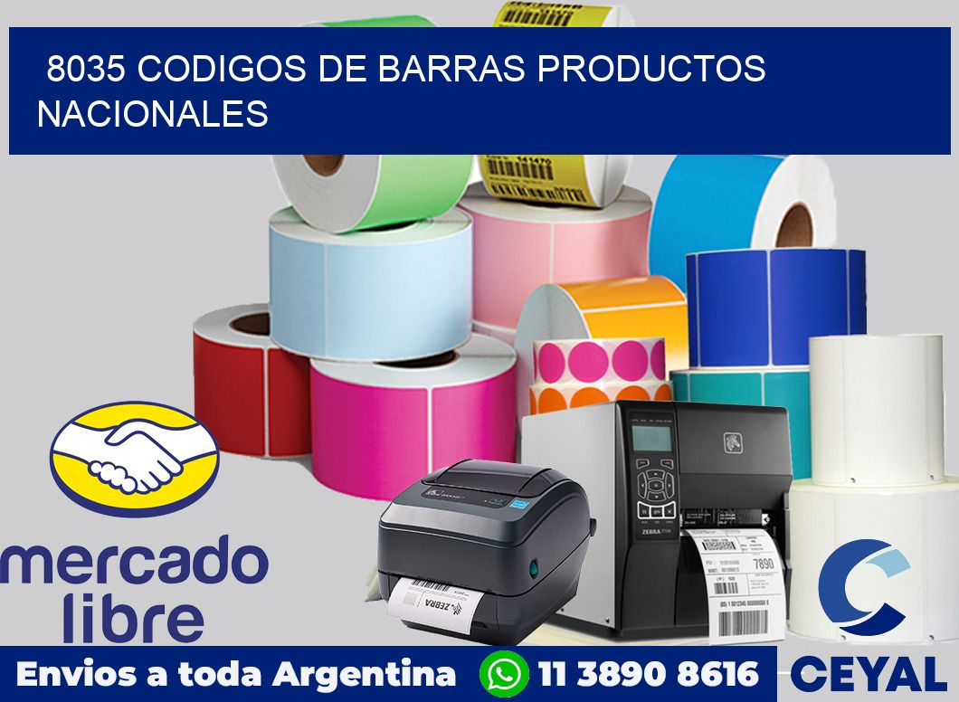 8035 codigos de barras productos nacionales