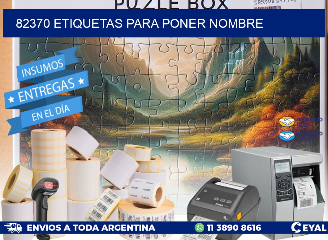 82370 ETIQUETAS PARA PONER NOMBRE