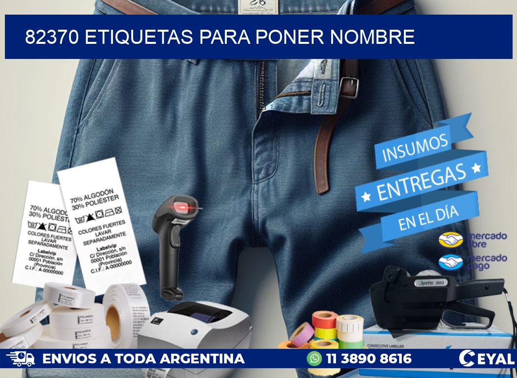 82370 ETIQUETAS PARA PONER NOMBRE