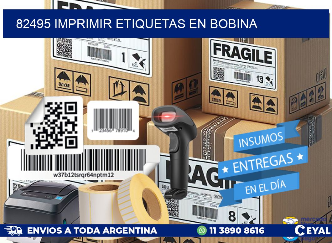 82495 imprimir etiquetas en bobina