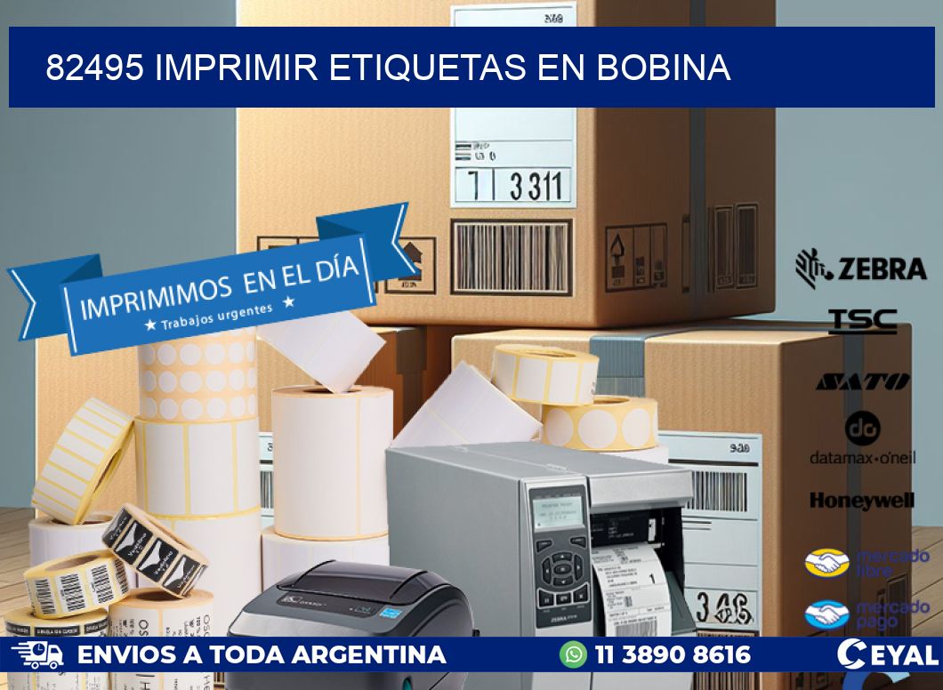 82495 imprimir etiquetas en bobina