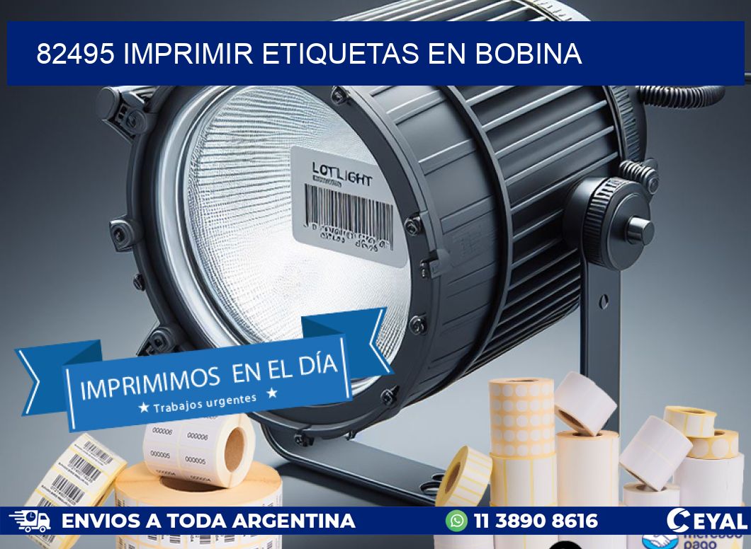 82495 imprimir etiquetas en bobina
