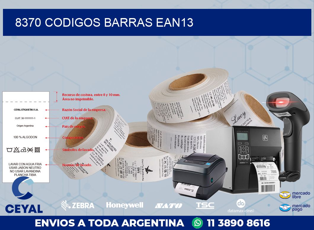 8370 CODIGOS BARRAS EAN13