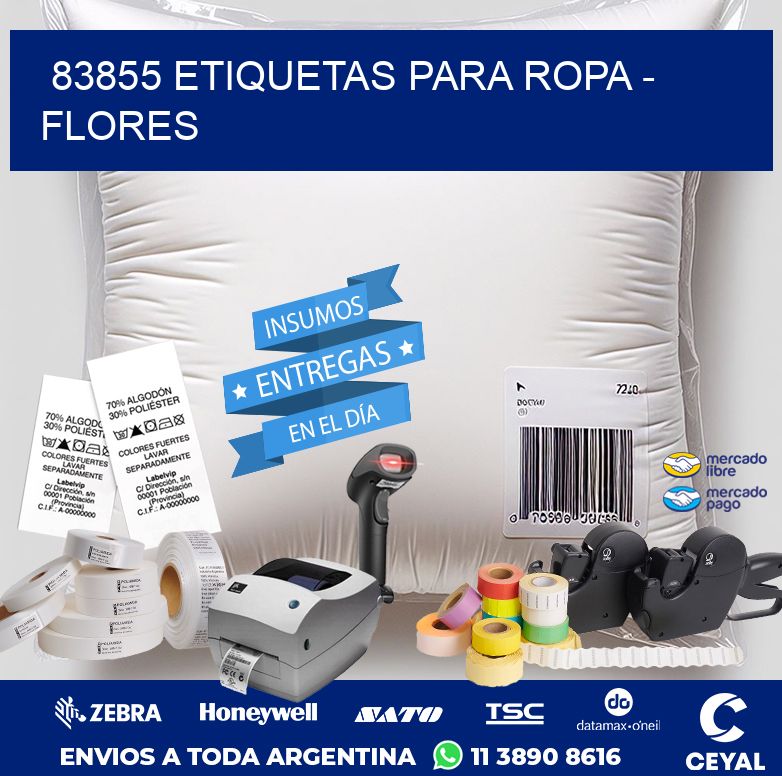 83855 ETIQUETAS PARA ROPA – FLORES